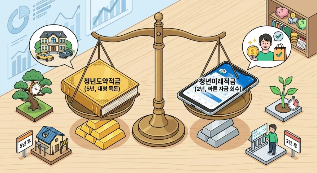 청년도약적금 vs 청년미래적금: 나에게 맞는 상품 비교 분석