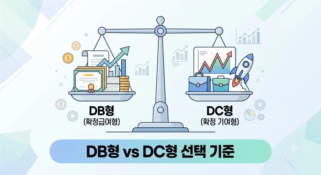 퇴직연금 DB형과 DC형의 차이 및 선택 기준