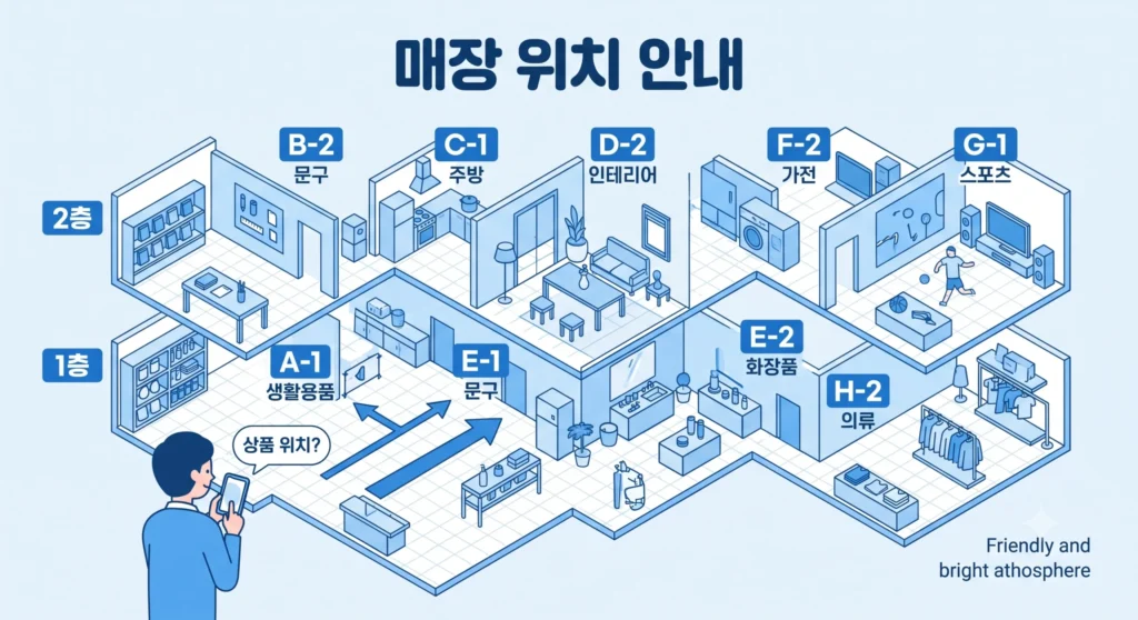 2. 매장 내 진열 위치 파악 및 앱 전용 알림 기능 선점하기