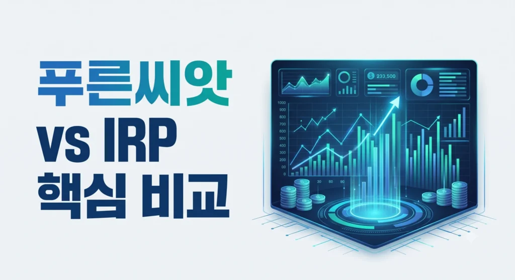 푸른씨앗 수익률 성과 분석 및 IRP(개인형 퇴직연금)와의 핵심 차이