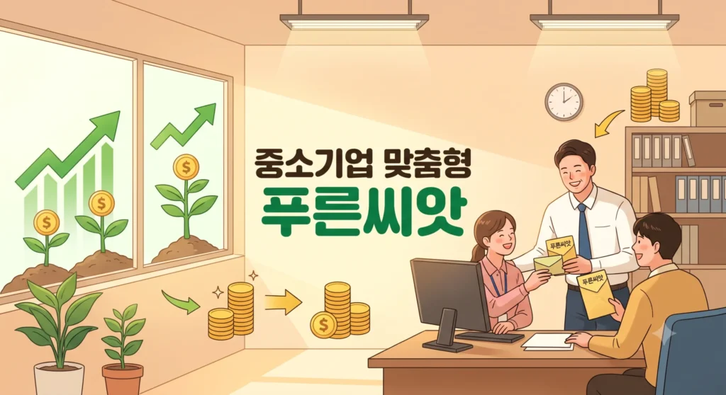 중소기업 맞춤형 공적 제도 '푸른씨앗'의 특징과 혜택