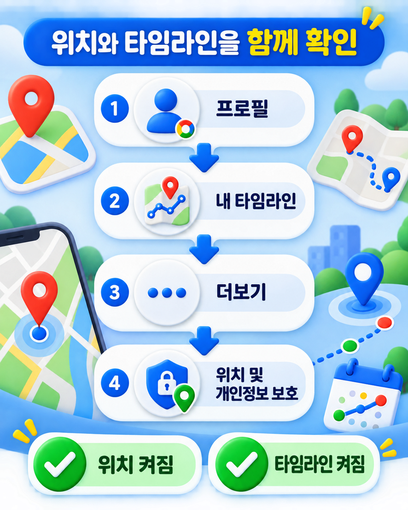 구글 타임라인 기록 안됨, 설정은 켜져 있는데 왜 그럴까?