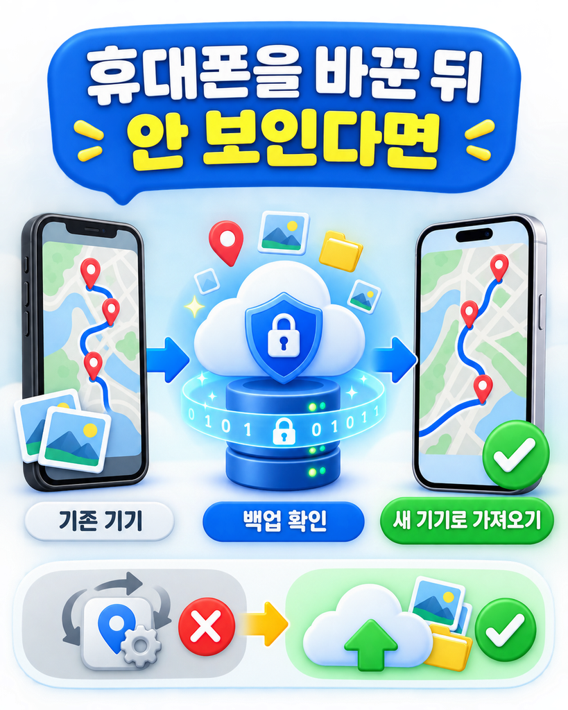 휴대폰을 바꿨다면 백업을 확인하세요