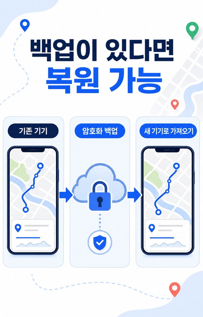 구글 타임라인 백업이 있다면 복원하는 방법